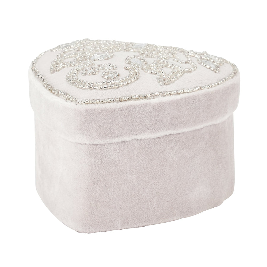 ビーズ刺繍 マルチボックス グレー