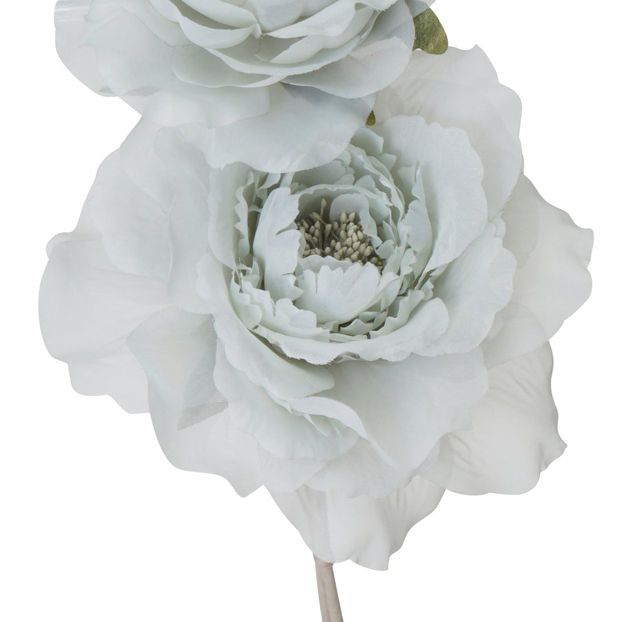 アートフラワー シアー ローズ ライトブルー