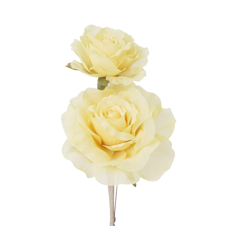 アートフラワー シアー ローズ イエロー