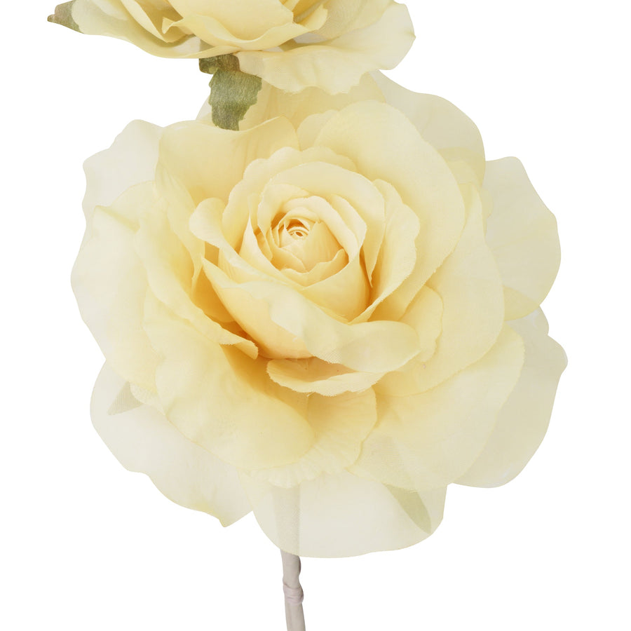 アートフラワー シアー ローズ イエロー