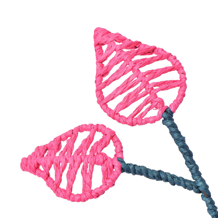 バスケット プランツポット オブジェ ピンク