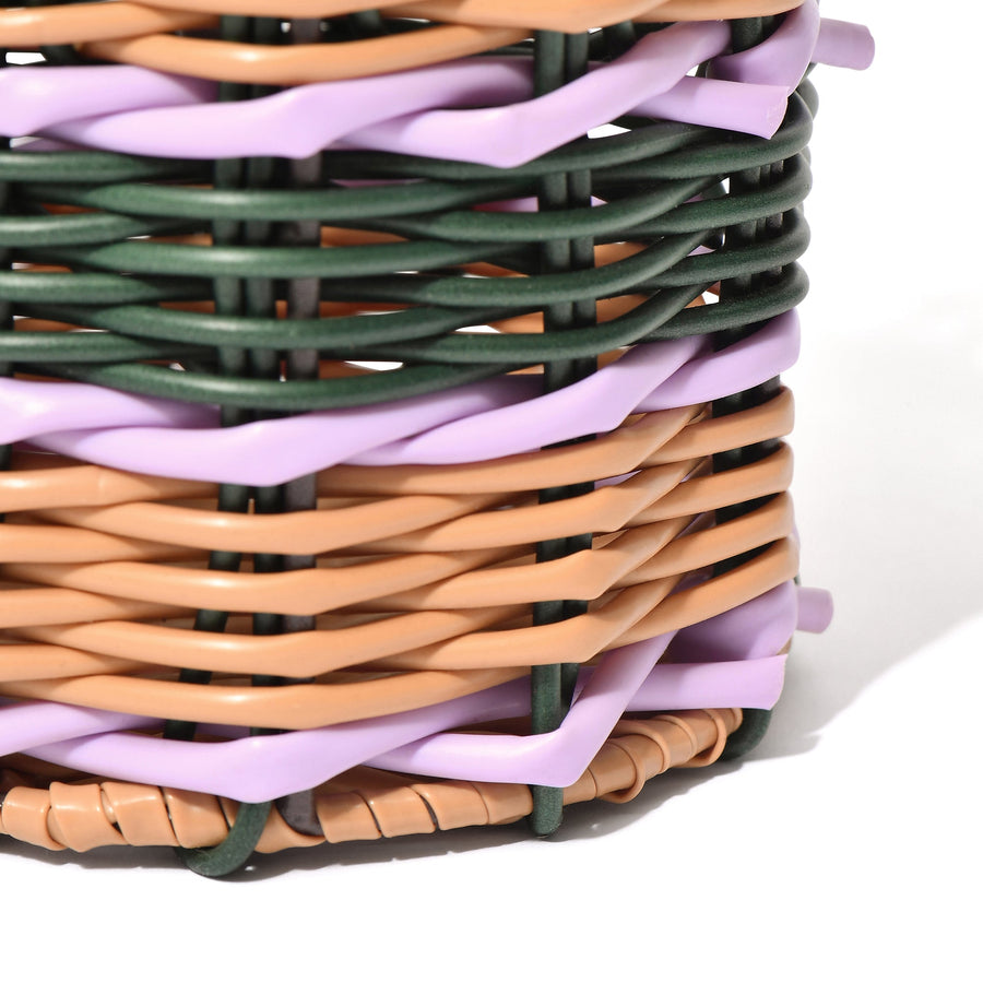 バスケット プランツポット オブジェ ピンク