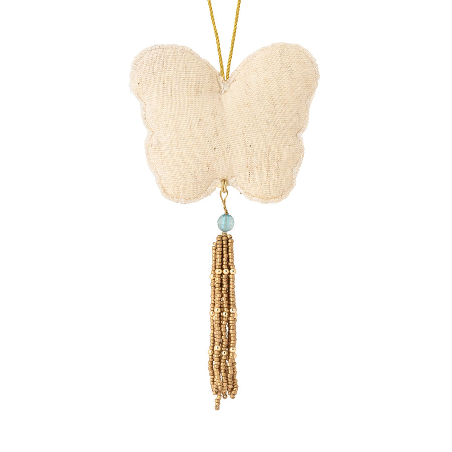 ビーズオーナメント バタフライ グリーン