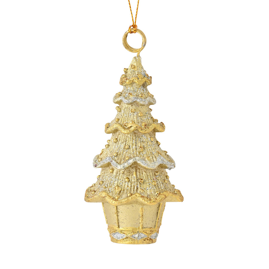 レジンオーナメント ツリー ホワイト