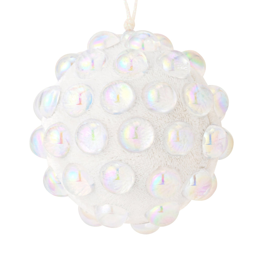 ファブリックオーナメント ドット ホワイト