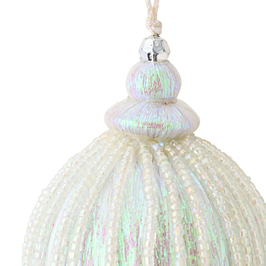 タッセルオーナメント ビーズ オーロラ