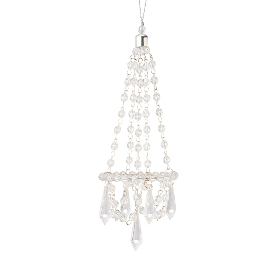 ビーズオーナメント シャンデリア クリア