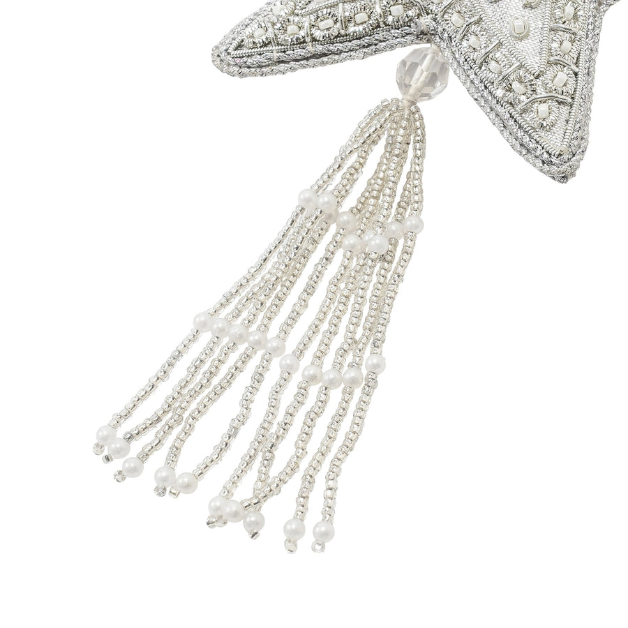 ビーズオーナメント スター シルバー