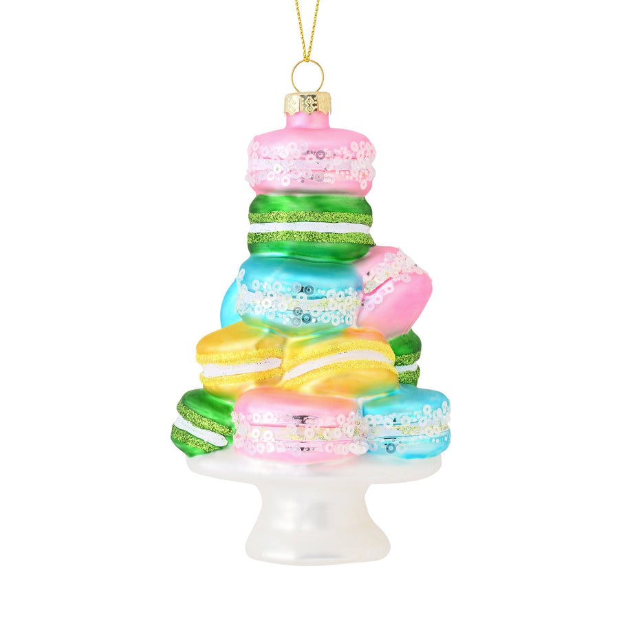 ガラスオーナメント マカロンツリー