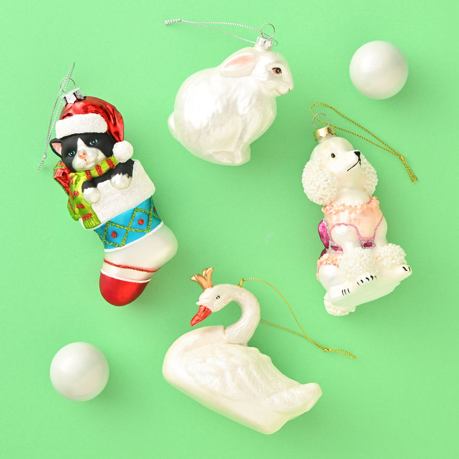 ガラスオーナメント プードル