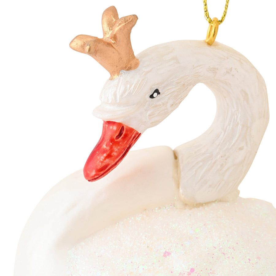 ガラスオーナメント スワン