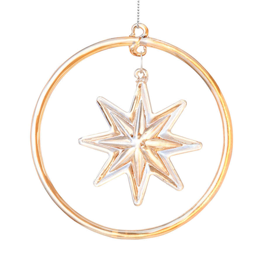 ガラスオーナメント ペンダントスター
