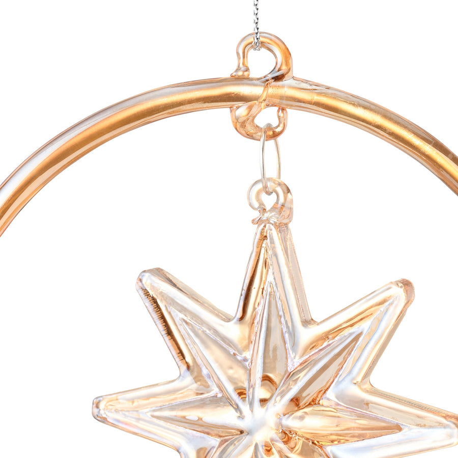 ガラスオーナメント ペンダントスター