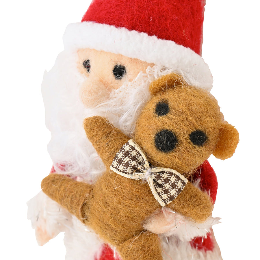 ファブリックオーナメント サンタ ベア