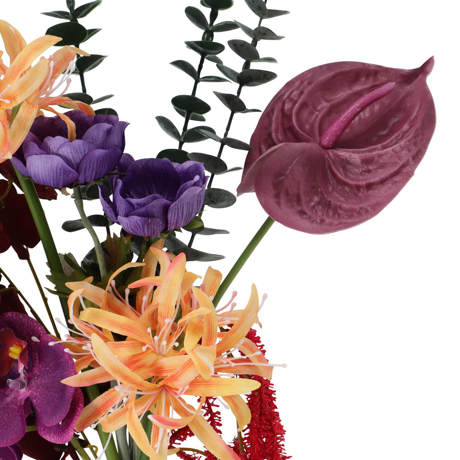 ブーケ ダイヤモンドリリー ミックス イエロー×パープル