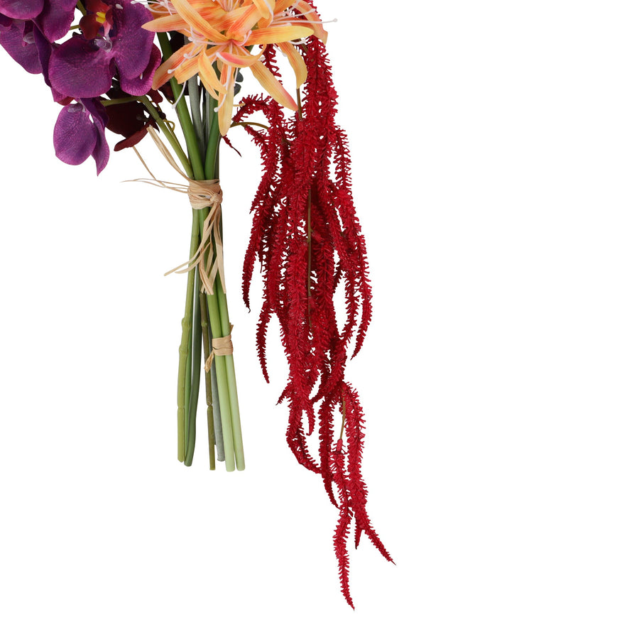 ブーケ ダイヤモンドリリー ミックス イエロー×パープル