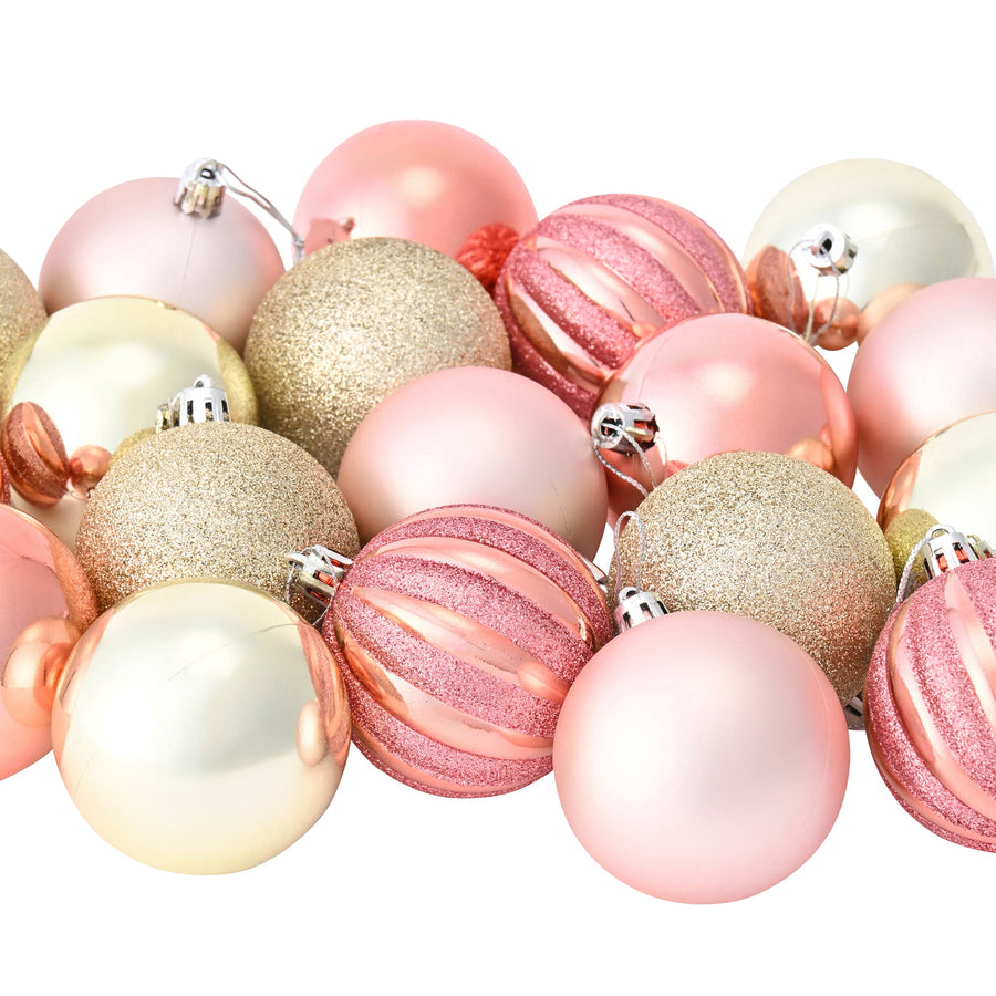 セットオーナメント 6cm 20個 ピンク
