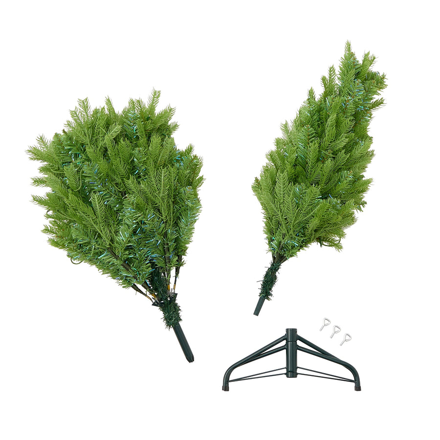 LED140球付き クリスマスツリー 120cm イエローグリーン