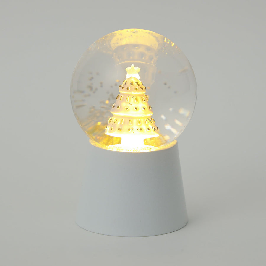LED スノードーム ツリー S ホワイト