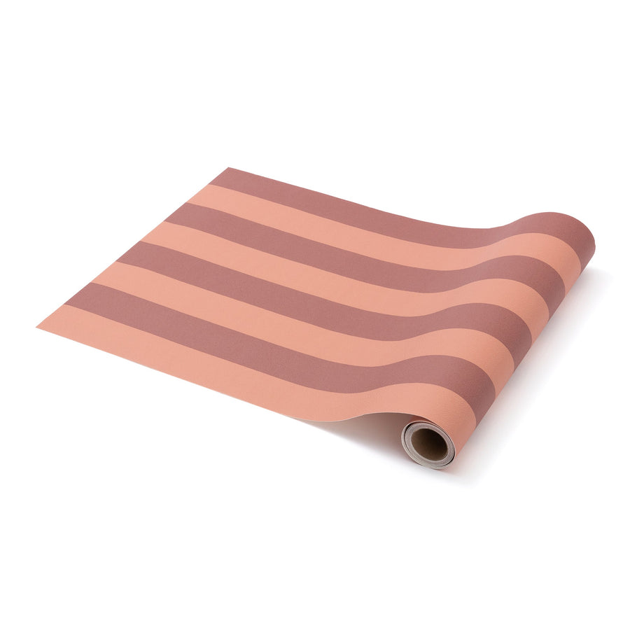 リムーバブル ウォールペーパー ストライプ レッド