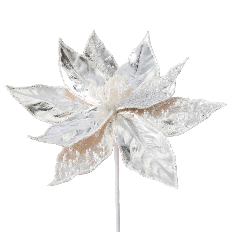 アートプランツ パール ポインセチア シルバー