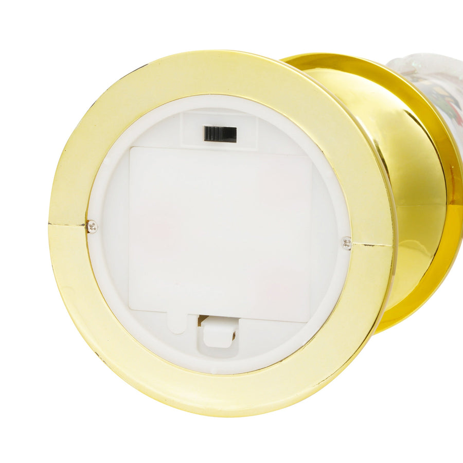 スノードーム キャンドル サンタ L ゴールド