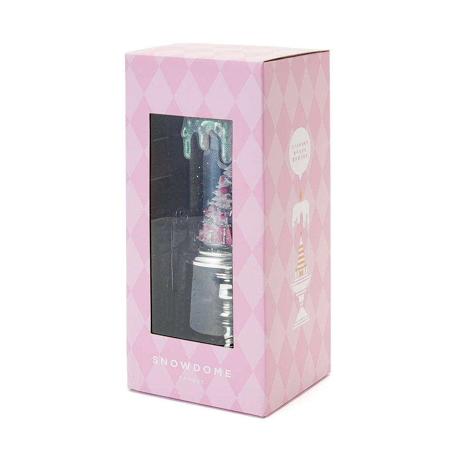 スノードーム キャンドル ツリー L シルバー