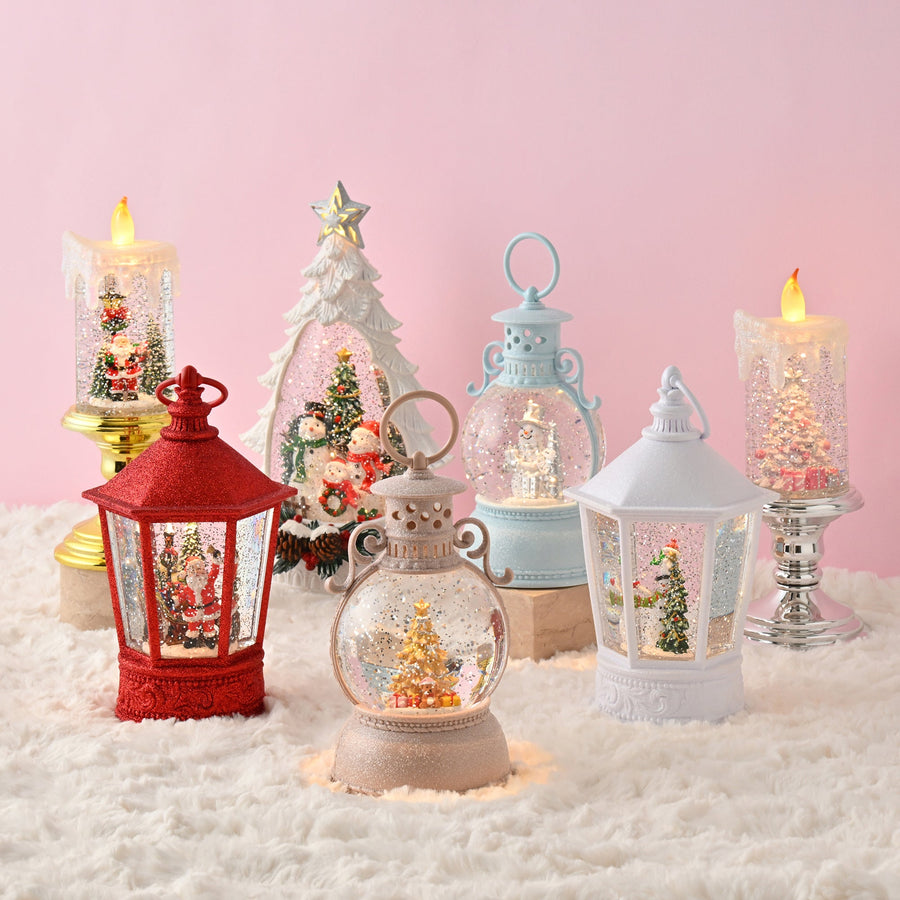 スノードーム ラウンドランタン ツリーベア L