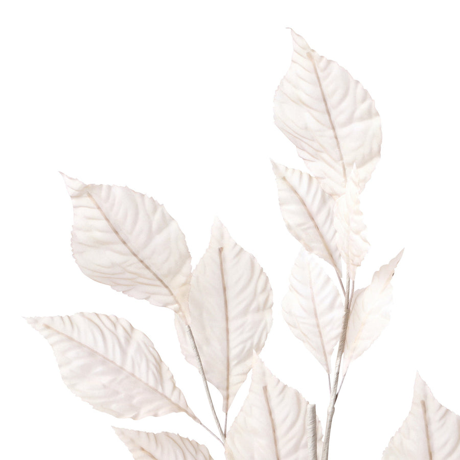 アートフラワー シアー リーフ ブラウン