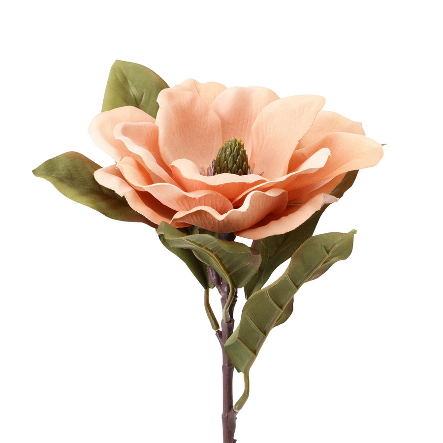 アートフラワー マグノリア コーラル