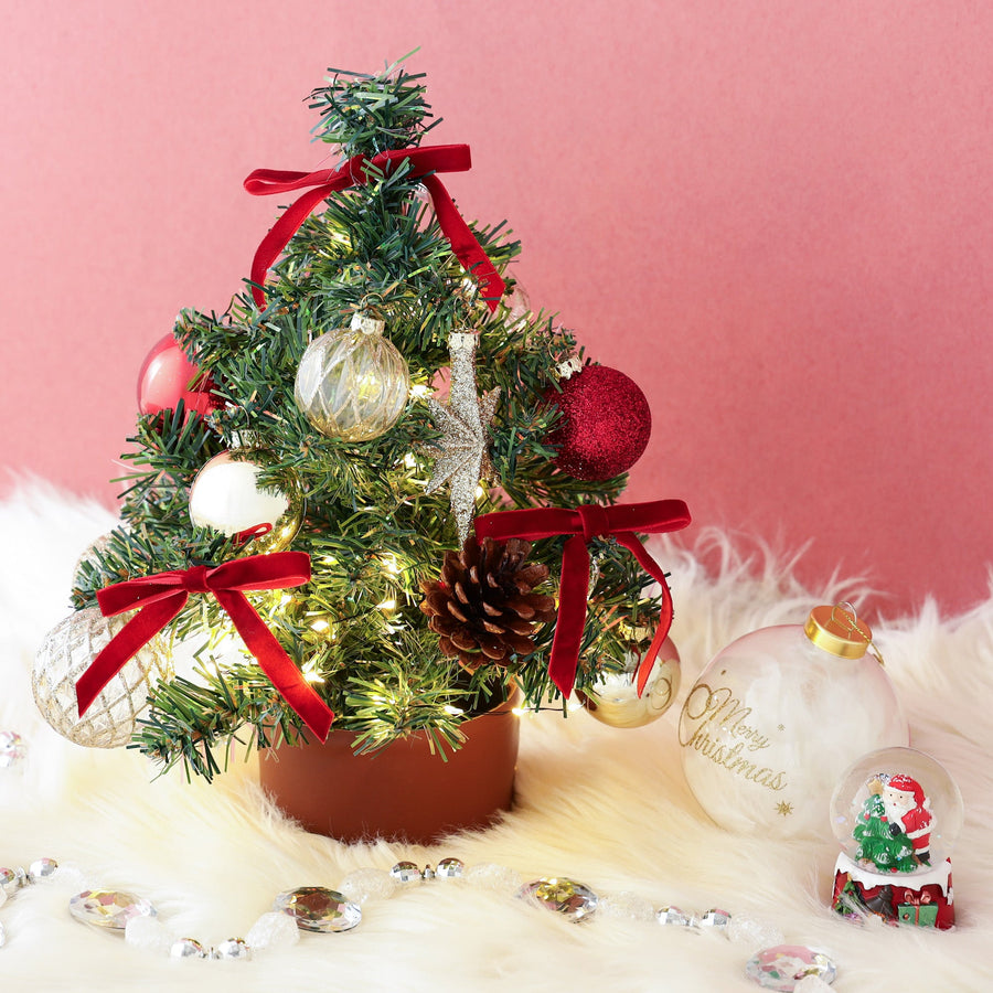 デスクトップツリー リボン レッド