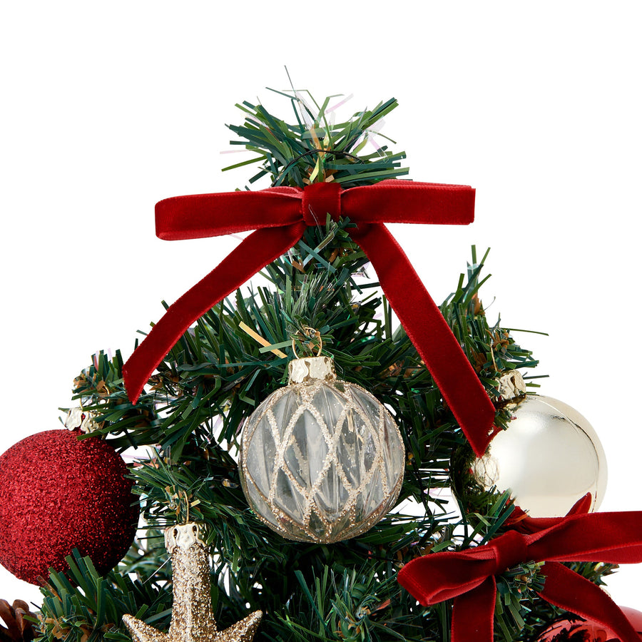 デスクトップツリー リボン レッド