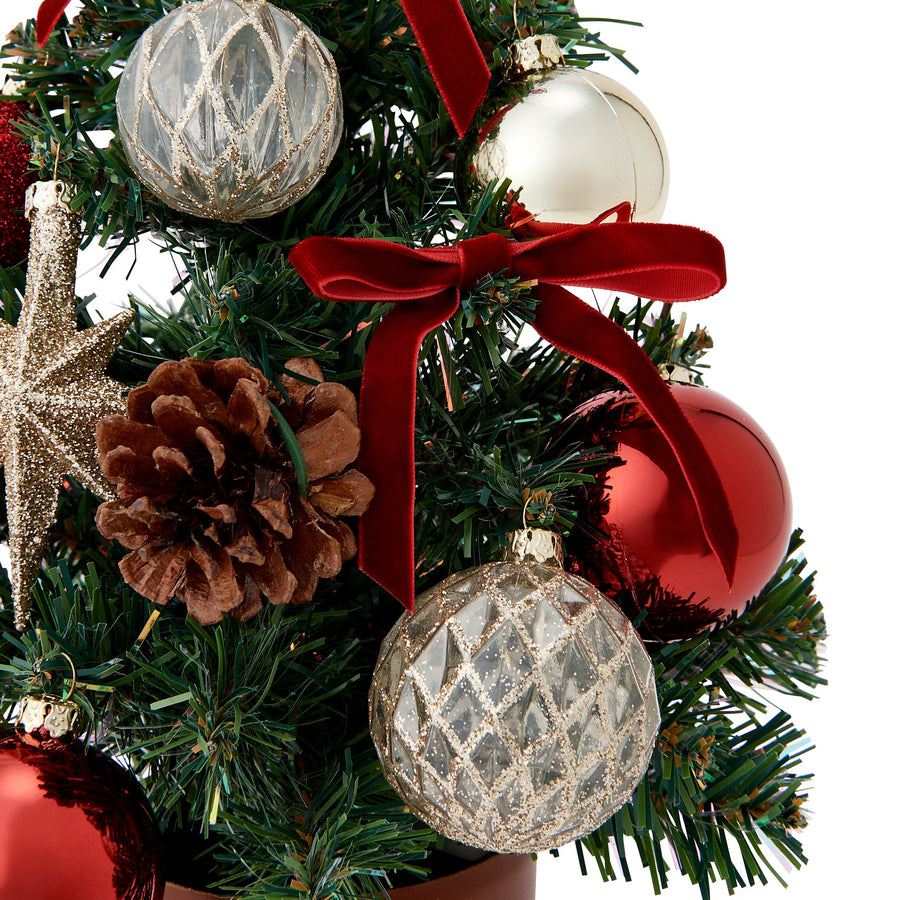 デスクトップツリー リボン レッド