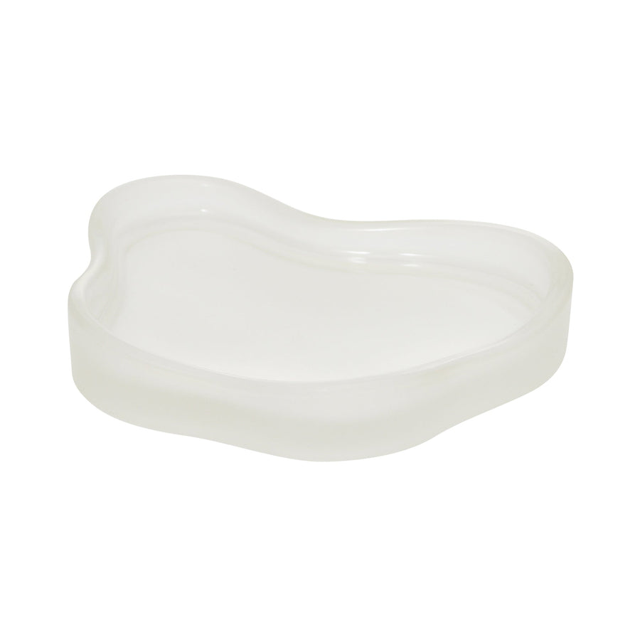 ガラスウェーブ アクセサリートレイ ホワイト