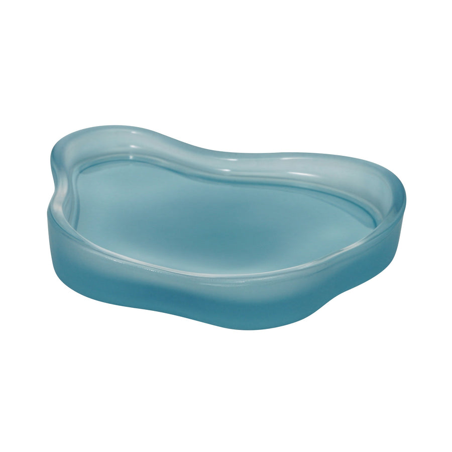 ガラスウェーブ アクセサリートレイ ブルー