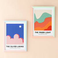 フランフラン アート カラフルフレーム アートボード ブルー | Francfranc（フラン