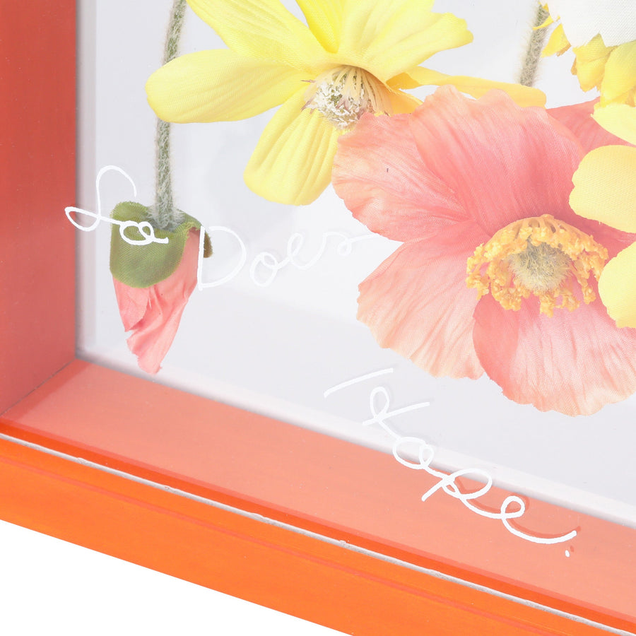 アートフラワー アートボード オレンジ