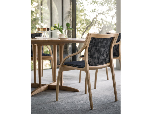 Scandinavia modern Semi Arm Chair