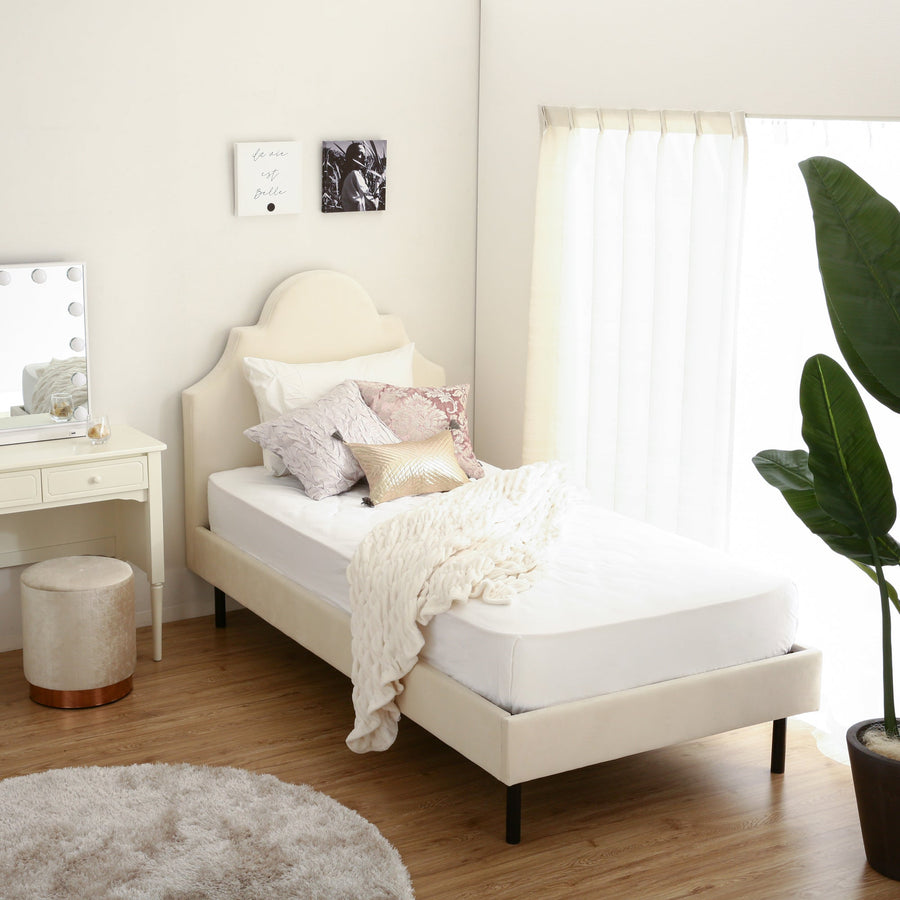 Brisa Bed Crown Double White