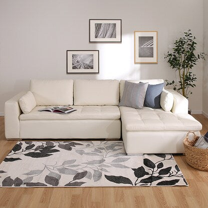 Couch sofa (Double Line 3LC White leather)