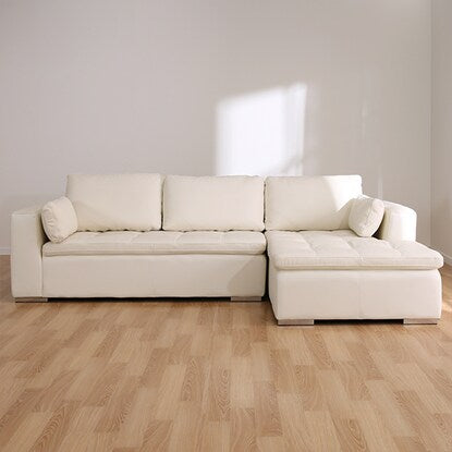 Couch sofa (Double Line 3LC White leather)