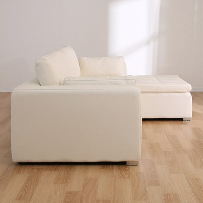 Couch sofa (Double Line 3LC White leather)