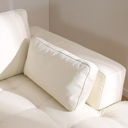 Couch sofa (Double Line 3LC White leather)