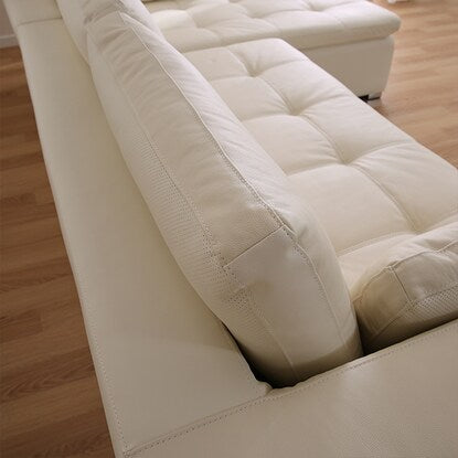 Couch sofa (Double Line 3LC White leather)