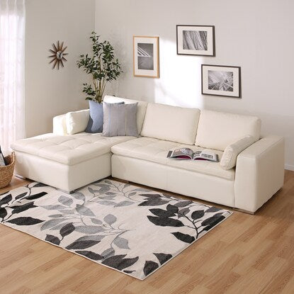 Couch sofa (Double Line 3RC White leather)