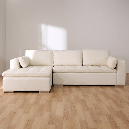 Couch sofa (Double Line 3RC White leather)