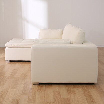 Couch sofa (Double Line 3RC White leather)