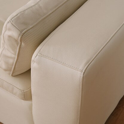 Couch sofa (Double Line 3RC White leather)