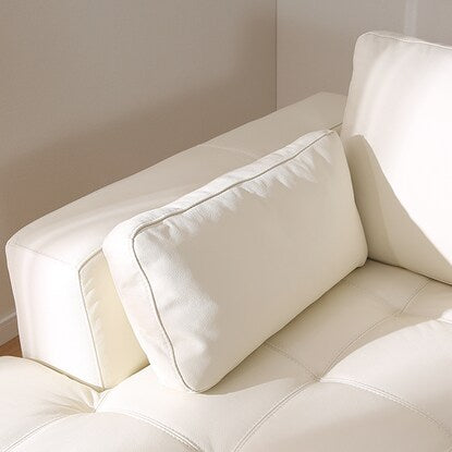 Couch sofa (Double Line 3RC White leather)