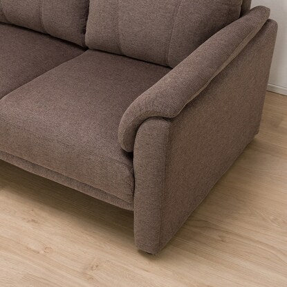 3-seater fabric-upholstered sofa (Naruta Fabric KD BR)